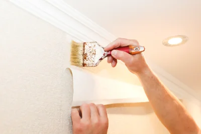 Pose de papier peint à Florimont — revêtements muraux et toiles de verre